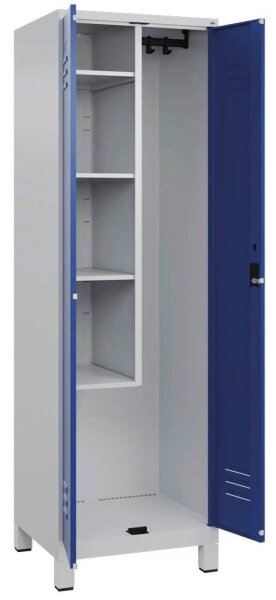 CP Putzmittelschrank Classic Plus 080110-00 S10003 enzianblau, lichtgrau 4 Fachböden 60,0 x 50,0 x 195,0 cm, aufgebaut, 1 St.