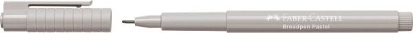 FABER-CASTELL Broadpen Pastel Fineliner grau 0,8 mm, 1 St.
