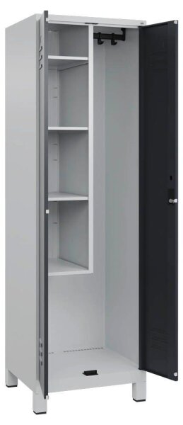CP Putzmittelschrank Classic Plus 080110-00 S10023 anthrazitgrau, lichtgrau 4 Fachböden 60,0 x 50,0 x 195,0 cm, aufgebaut, 1 St.