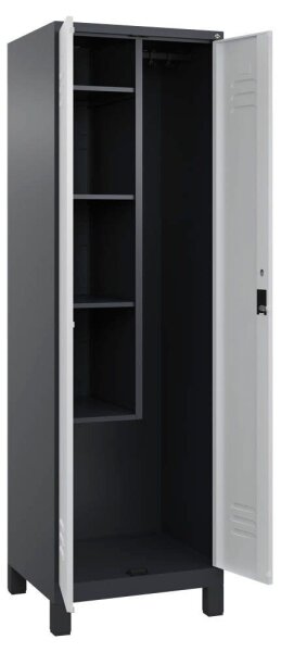 CP Putzmittelschrank Classic Plus 080110-00 S10013 anthrazitgrau, lichtgrau 4 Fachböden 60,0 x 50,0 x 195,0 cm, aufgebaut, 1 St.