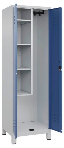CP Putzmittelschrank Classic Plus 080110-00 S10020 fernblau, lichtgrau 4 Fachböden 60,0 x 50,0 x 195,0 cm, aufgebaut, 1 St.