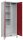 CP Putzmittelschrank Classic Plus 080110-02 S10001 lichtgrau, rubinrot 4 Fachböden 80,0 x 50,0 x 195,0 cm, aufgebaut, 1 St.