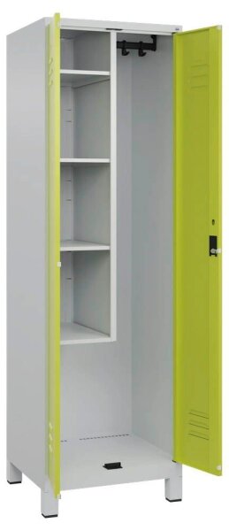 CP Putzmittelschrank Classic Plus 080110-00 S10025 clowngrün, lichtgrau 4 Fachböden 60,0 x 50,0 x 195,0 cm, aufgebaut, 1 St.