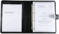 Alassio Ringbuchmappe Leder DIN A4 schwarz