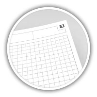 OXFORD Collegeblock Meetingbook kariert DIN A4 Rand rundum, 1 Block