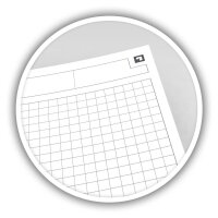 OXFORD Collegeblock Meetingbook kariert DIN A4 Rand rundum, 1 Block