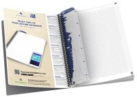 OXFORD Collegeblock Meetingbook kariert DIN A4 Rand rundum, 1 Block