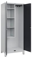 CP Putzmittelschrank Classic Plus 080110-02 S10008 anthrazitgrau, lichtgrau 4 Fachböden 80,0 x 50,0 x 195,0 cm, aufgebaut, 1 St.