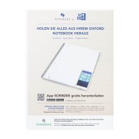 OXFORD Collegeblock Activebook kariert DIN A4 Rand rundum, 1 Block