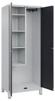CP Putzmittelschrank Classic Plus 080110-02 S10022 anthrazitgrau, lichtgrau 4 Fachböden 80,0 x 50,0 x 195,0 cm, aufgebaut, 1 St.