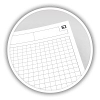 OXFORD Collegeblock Activebook kariert DIN A5 Rand rundum, 1 Block