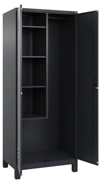 CP Putzmittelschrank Classic Plus 080110-02 S10033 anthrazitgrau 4 Fachböden 80,0 x 50,0 x 195,0 cm, aufgebaut, 1 St.