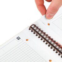 OXFORD Collegeblock Organiserbook kariert DIN A4 Rand rundum, 1 Block