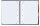 OXFORD Collegeblock Organiserbook kariert DIN A4 Rand rundum, 1 Block