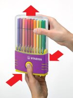 STABILO Pen 68 Filzstifte farbsortiert, 20 St.