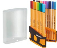 STABILO point 88 Fineliner farbsortiert 0,4 mm, 20 St.