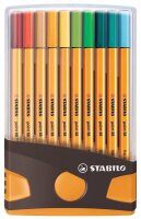 STABILO point 88 Fineliner farbsortiert 0,4 mm, 20 St.