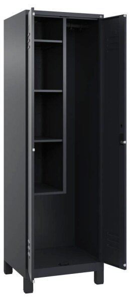 CP Putzmittelschrank Classic Plus 080110-00 S10033 anthrazitgrau 4 Fachböden 60,0 x 50,0 x 195,0 cm, aufgebaut, 1 St.