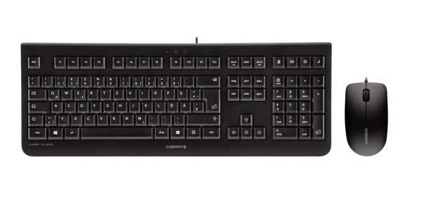 CHERRY DC 2000 Tastatur-Maus-Set kabelgebunden schwarz