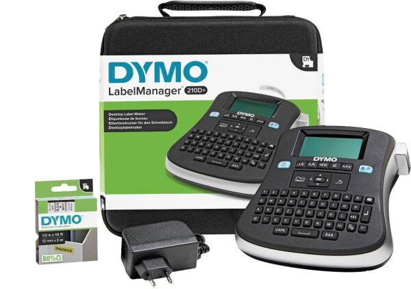 DYMO LabelManager 210D+ Set Beschriftungsgerät schwarz