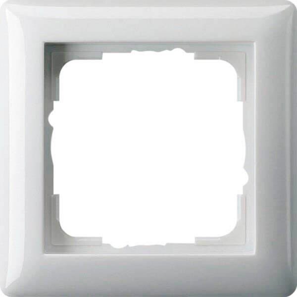 GIRA  1-fach Steckdosenrahmen weiß 8,1 x 8,1 cm, 1 St.