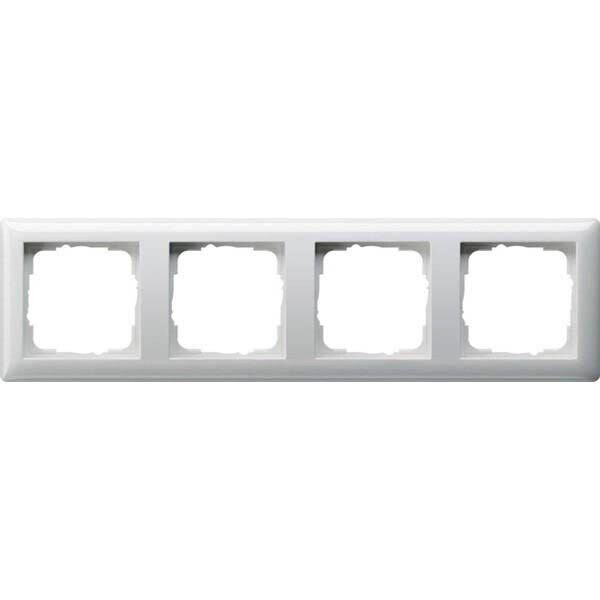 GIRA  4-fach Steckdosenrahmen weiß 29,5 x 8,1 cm, 1 St.