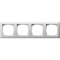GIRA  4-fach Steckdosenrahmen weiß 29,5 x 8,1 cm, 1...
