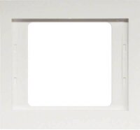 BERKER  1-fach Steckdosenrahmen weiß 8,7 x 8,1 cm,...
