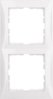 BERKER  2-fach Steckdosenrahmen weiß 15,2 x 8,1 cm,...