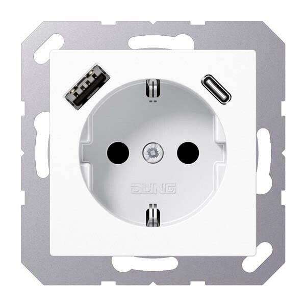 JUNG Steckdose mit USB-Anschluss, 1 St.
