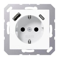JUNG Steckdose mit USB-Anschluss, 1 St.