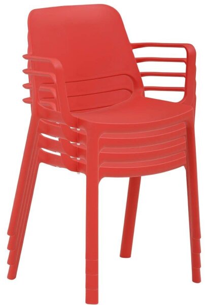 Mayer Stapelstühle myNUKE 2051 64 rot Kunststoff, 4 St.