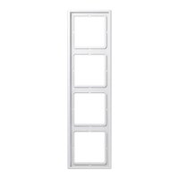 JUNG  4-fach Steckdosenrahmen weiß 29,4 x 8,1 cm, 1...