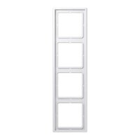 JUNG  4-fach Steckdosenrahmen weiß 29,4 x 8,1 cm, 1...