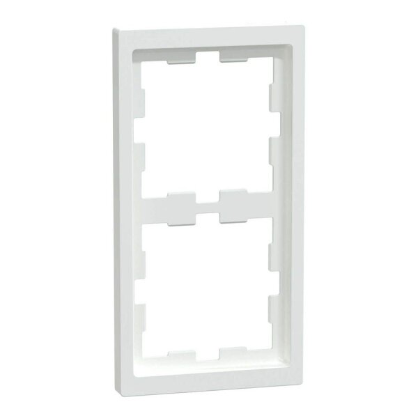MERTEN  2-fach Steckdosenrahmen weiß 15,2 x 8,1 cm, 1 St.