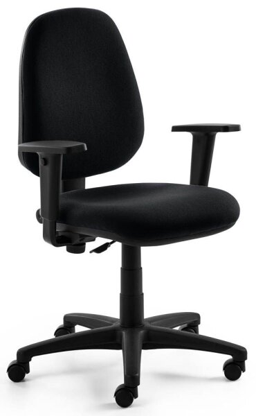 Mayer Bürostuhl myALPHA Stoff schwarz, Gestell schwarz
