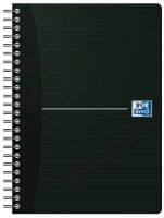 OXFORD Collegeblock Office Essentials Spiralbuch kariert DIN A5 ohne Rand, 1 Block