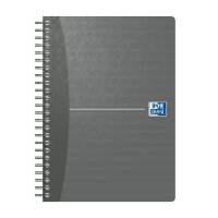 OXFORD Collegeblock Office Essentials Spiralbuch kariert DIN A5 ohne Rand, 1 Block