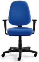 Mayer Bürostuhl myALPHA Stoff blau, Gestell schwarz