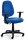 Mayer Bürostuhl myALPHA Stoff blau, Gestell schwarz