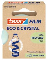 tesa ECO & CRYSTAL 59034 Klebefilm transparent 19,0 mm x 33,0 m 1 Rolle