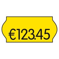 CreenLine Preisetiketten leuchtgelb permanent 26,0 x 12,0...