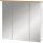 MÖBELPARTNER Spiegelschrank Jelda 142296 weiß glanz, eiche landhaus 70,4 x 23,7 x 72,3 cm