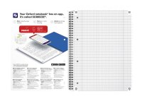 OXFORD Collegeblock Office Essentials Lineatur 28 liniert und kariert DIN A4 Innen- und Außenrand, 1 Block