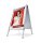 Showdown® Displays Kundenstopper Prime silber DIN A1 2 Fächer 64,0 x 80,0 x 110,0 cm, 1 St.