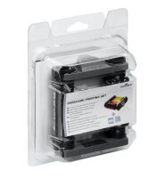 DURABLE YMCKO-Farbband und 100 Plastikkarten (0,76 mm) mehrfarbig Farbband-Set