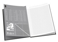 OXFORD Notizbuch Office Essentials DIN A4 kariert, blau Hardcover 192 Seiten, 1 St.
