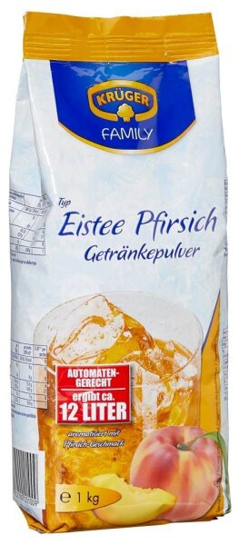 KRÜGER Eistee Pfirsich Getränkepulver 1,0 kg