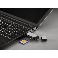 hama Multi-microSD, SD, MultiMediaCard-Kartenleser silber