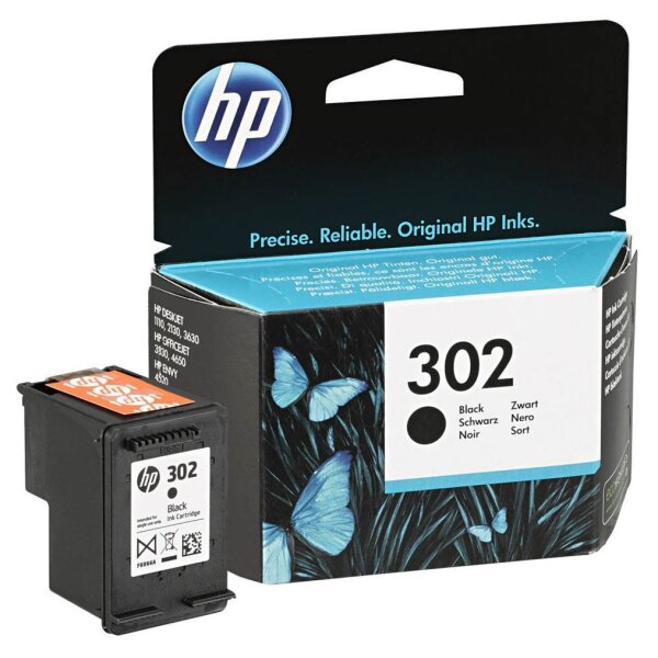HP 302 (F6U66AE) schwarz Druckerpatrone  ( F6U66AE )